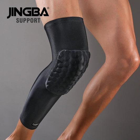 JINGBA Protective Anti - Fall Support Brace Knee Pad Bandage Long Sleeve - Allen - Fitness