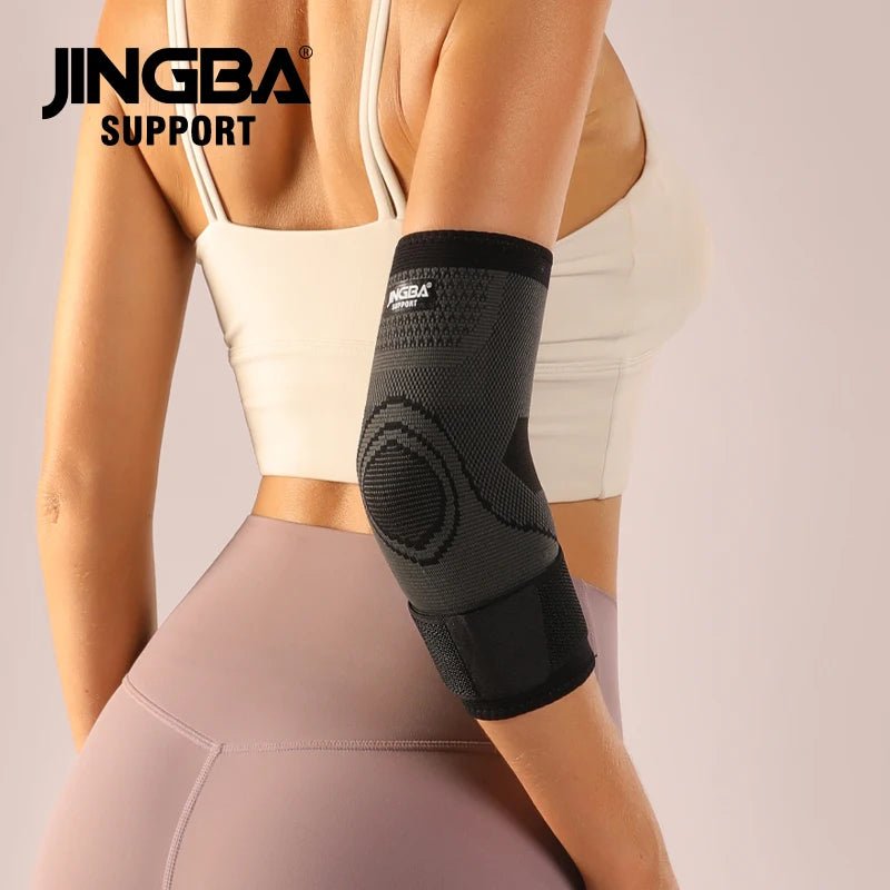 JINGBA Tennis Elbow Compression Support Sleeve Brace for Workout Arm Support - Allen - Fitness