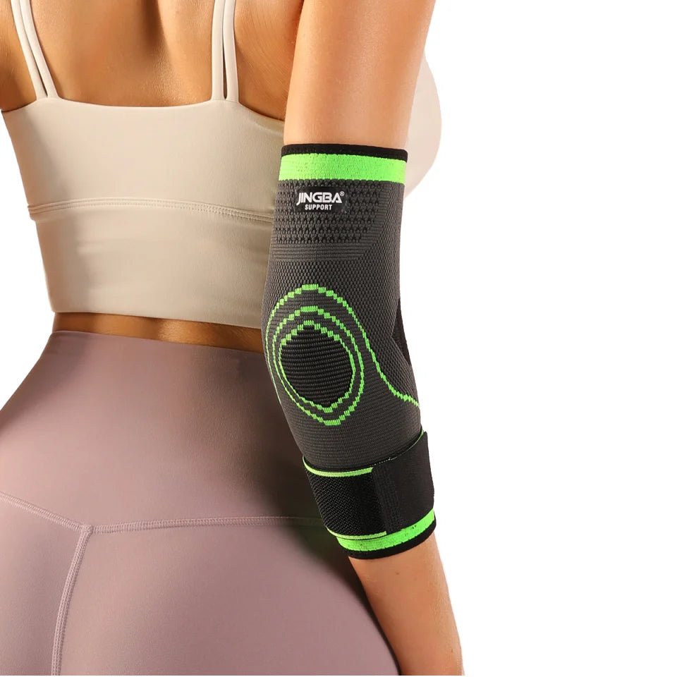 JINGBA Tennis Elbow Compression Support Sleeve Brace for Workout Arm Support - Allen - Fitness