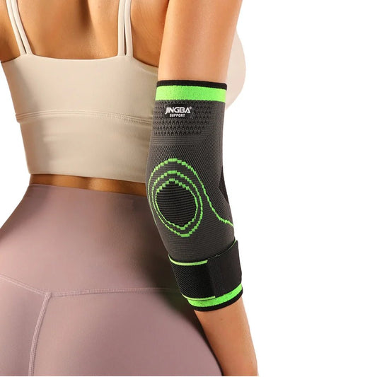 JINGBA Tennis Elbow Compression Support Sleeve Brace for Workout Arm Support - Allen - Fitness