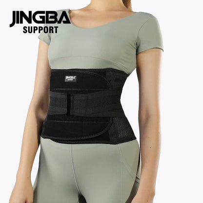 JINGBA Waist Trainer Belt Band with Dual Straps Support Belt for Men and Women - Allen - Fitness