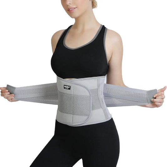 JINGBA Waist Trainer Belt Band with Dual Straps Support Belt for Men and Women - Allen - Fitness
