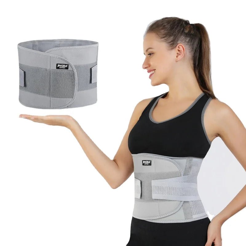 JINGBA Waist Trainer Belt Band with Dual Straps Support Belt for Men and Women - Allen - Fitness