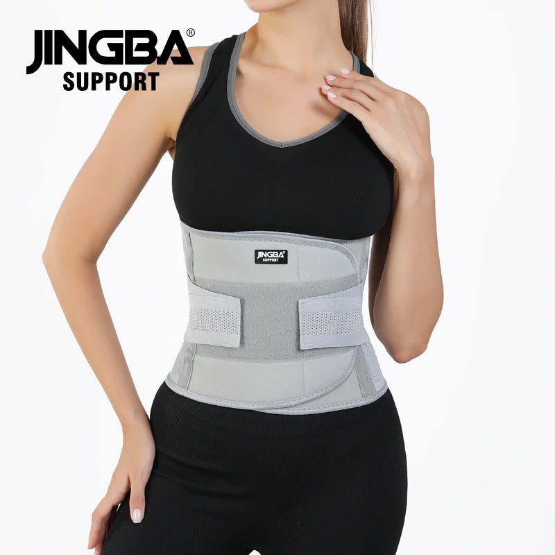 JINGBA Waist Trainer Belt Band with Dual Straps Support Belt for Men and Women - Allen - Fitness