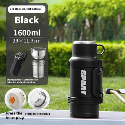 Large Capacity Stainless Steel Thermos Cup - Insulated 1300ML to 4000ML for Outdoor Use.