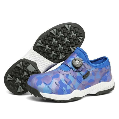 Leather Waterproof Golf Professional Winter Black Men's Golf Shoes for Men - Allen - Fitness