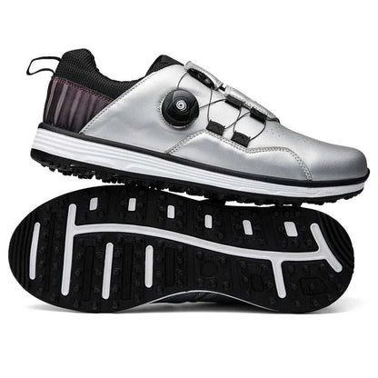 Leather Waterproof Golf Professional Winter Black Men's Golf Shoes for Men - Allen - Fitness