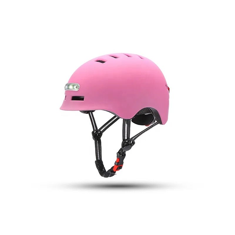 Lightweight Cycling Helmet With LED Lights, USB Rechargeable, Adjustable Fit & Ventilation - Allen - Fitness