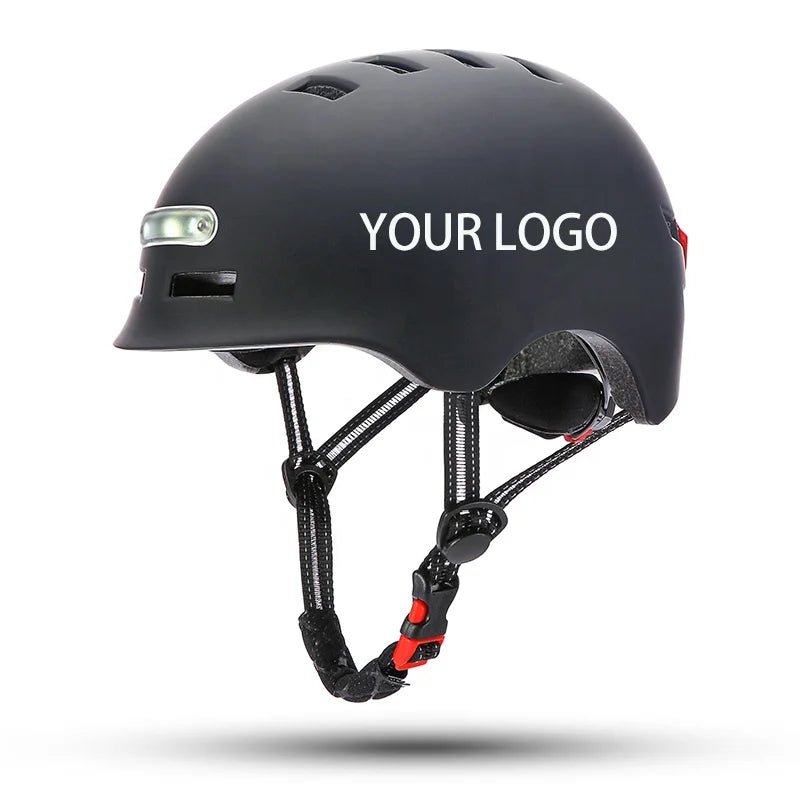 Lightweight Cycling Helmet With LED Lights, USB Rechargeable, Adjustable Fit & Ventilation - Allen - Fitness