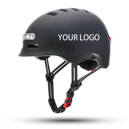 Lightweight Cycling Helmet With LED Lights, USB Rechargeable, Adjustable Fit & Ventilation - Allen - Fitness