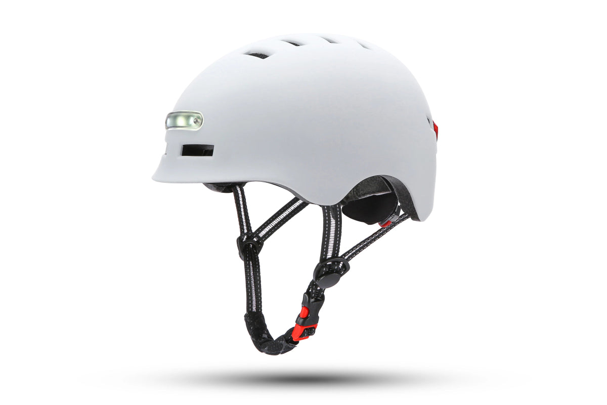 Lightweight Cycling Helmet With LED Lights, USB Rechargeable, Adjustable Fit & Ventilation - Allen - Fitness