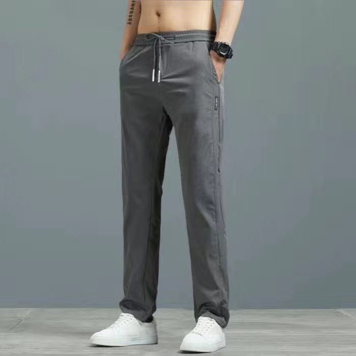 Lightweight Summer Trousers for Men - Plus Size Straight Pants in Multiple Colors - Allen - Fitness