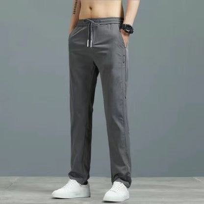 Lightweight Summer Trousers for Men - Plus Size Straight Pants in Multiple Colors - Allen - Fitness