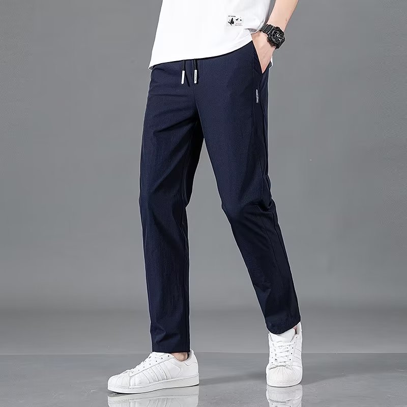Lightweight Summer Trousers for Men - Plus Size Straight Pants in Multiple Colors - Allen - Fitness