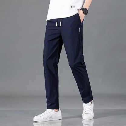 Lightweight Summer Trousers for Men - Plus Size Straight Pants in Multiple Colors - Allen - Fitness