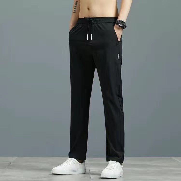 Lightweight Summer Trousers for Men - Plus Size Straight Pants in Multiple Colors - Allen - Fitness
