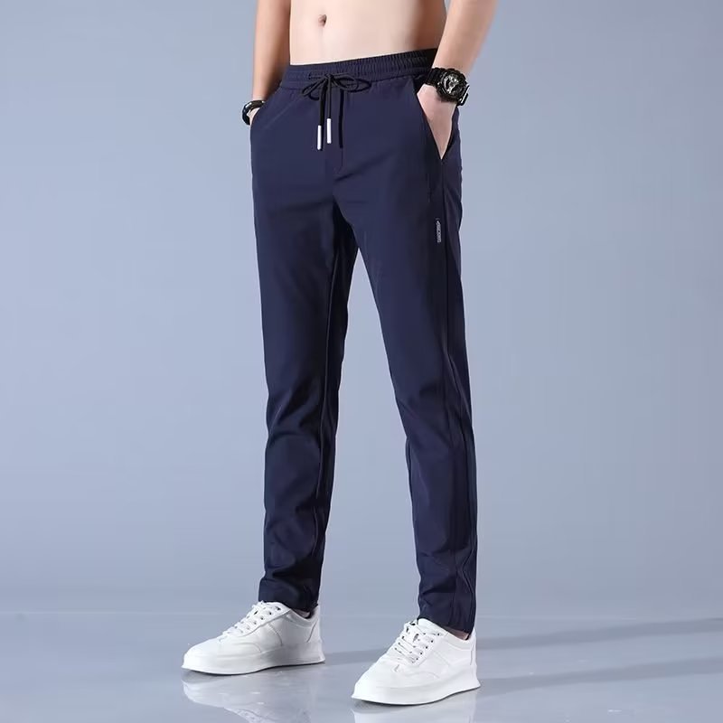 Lightweight Summer Trousers for Men - Plus Size Straight Pants in Multiple Colors - Allen - Fitness