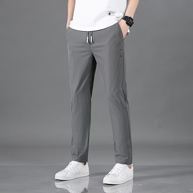 Lightweight Summer Trousers for Men - Plus Size Straight Pants in Multiple Colors - Allen - Fitness