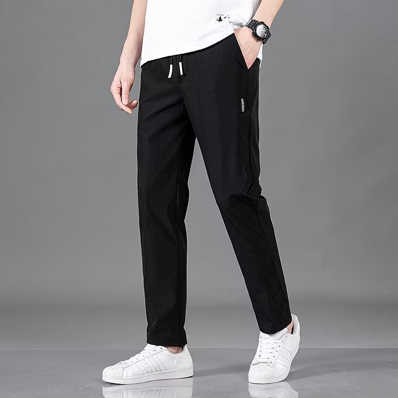 Lightweight Summer Trousers for Men - Plus Size Straight Pants in Multiple Colors - Allen - Fitness