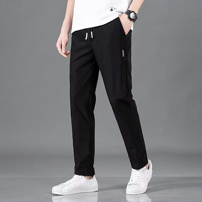 Lightweight Summer Trousers for Men - Plus Size Straight Pants in Multiple Colors - Allen - Fitness