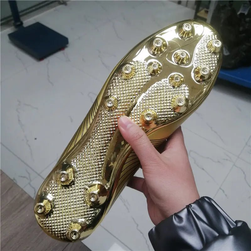 Men and Kids Football Boots Leather Cleats Training Soccer Shoes - Allen - Fitness