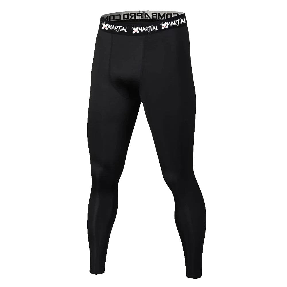 Men's Quick - Drying High Elastic Fitness Leggings - Breathable & Slim Fit - Black - Allen - Fitness