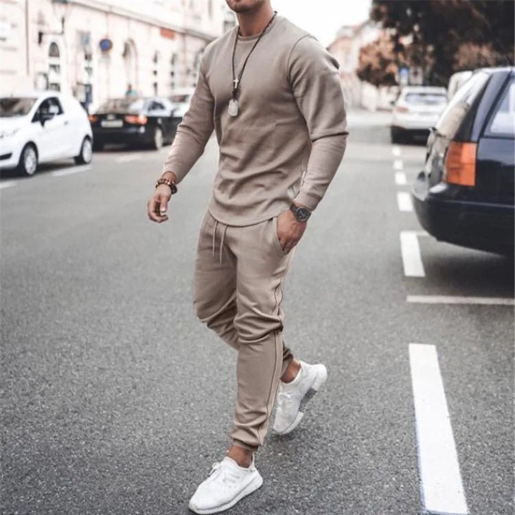 Men's Tracksuit Jogger Set - 2 Piece Set with Customization Options for Gym, Running & Leisure - Allen - Fitness
