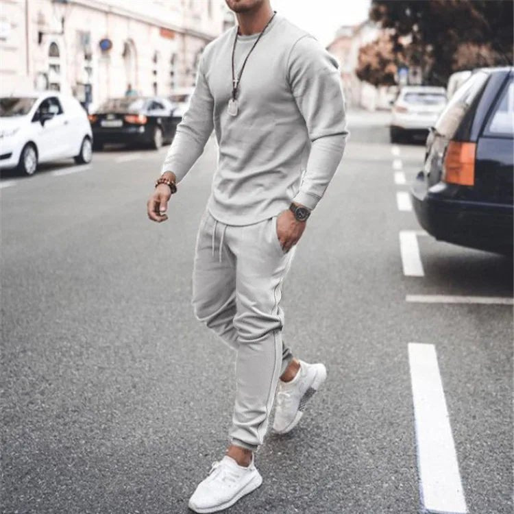 Men's Tracksuit Jogger Set - 2 Piece Set with Customization Options for Gym, Running & Leisure - Allen - Fitness