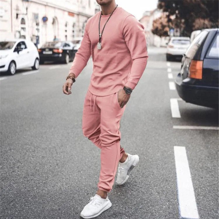 Men's Tracksuit Jogger Set - 2 Piece Set with Customization Options for Gym, Running & Leisure - Allen - Fitness