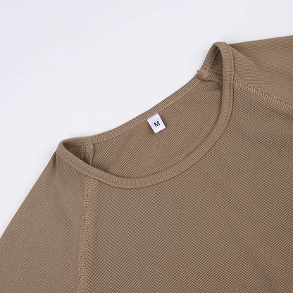 New Women's Crop Top Set - 2 Piece Fitness Tracksuit with Short Sleeve and Stylish Design - Allen - Fitness