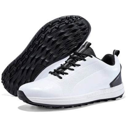 Non - slip Spudless Trainers Rotating Buckles Outdoor Men Golf Shoes - Allen - Fitness