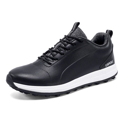 Non - slip Spudless Trainers Rotating Buckles Outdoor Men Golf Shoes - Allen - Fitness