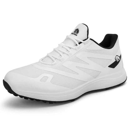 Premium Golf Shoes for Men - Stylish Leather Sneaker with Studs for Cricket and Sports - Allen - Fitness