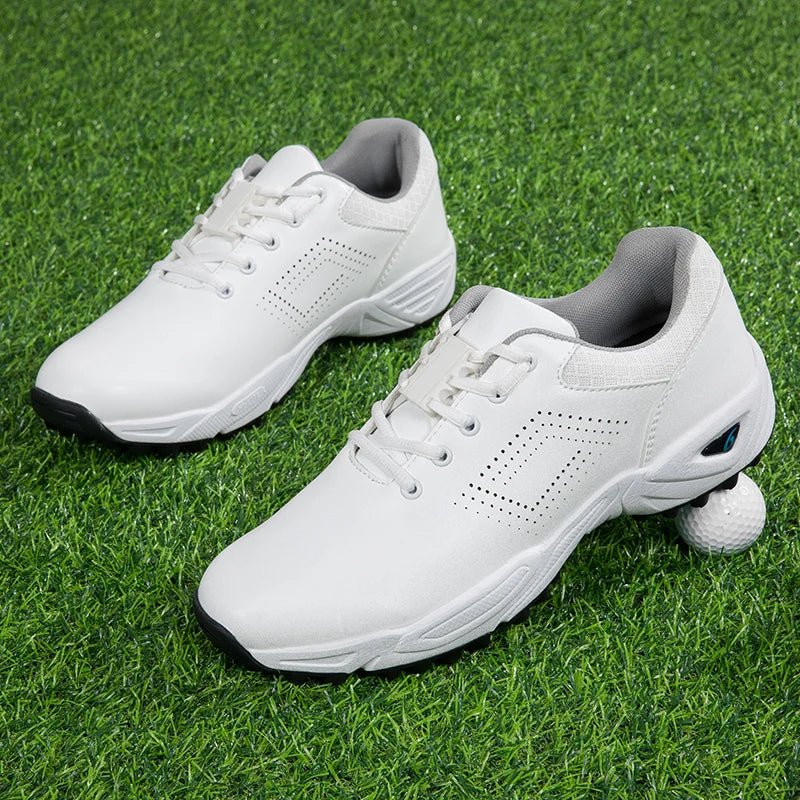 Rubber Spikes Golf Shoes Custom Microfiber Outdoor Breathable Golf Shoes for Men - Allen - Fitness