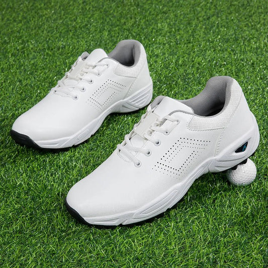 Rubber Spikes Golf Shoes Custom Microfiber Outdoor Breathable Golf Shoes for Men - Allen - Fitness