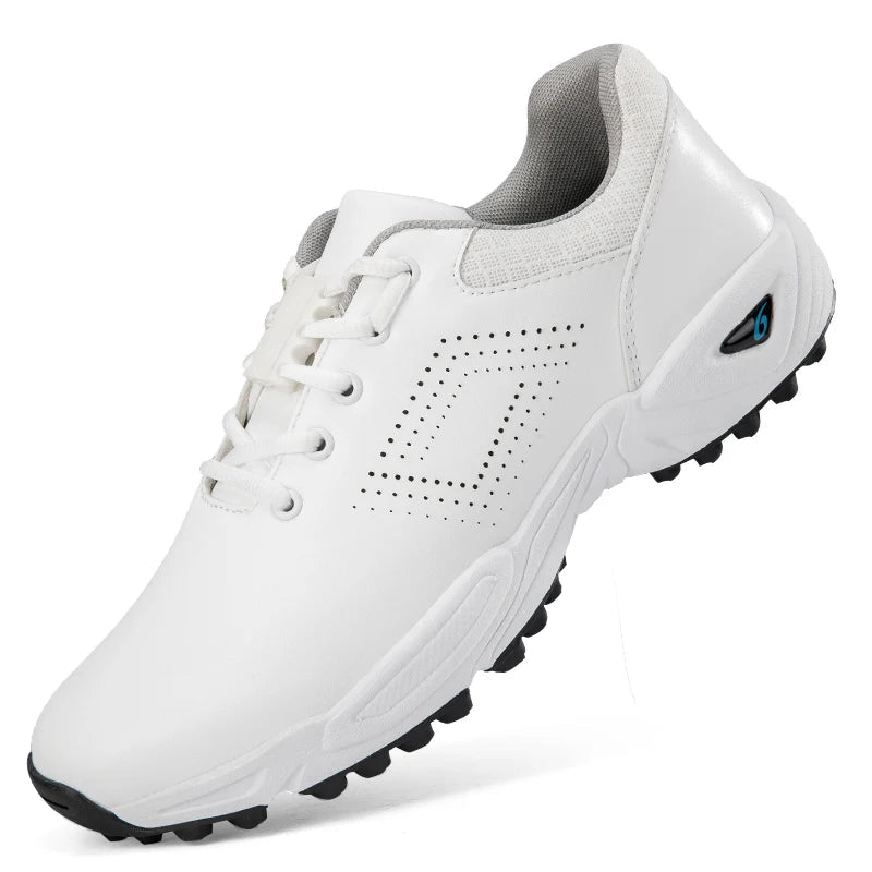 Rubber Spikes Golf Shoes Custom Microfiber Outdoor Breathable Golf Shoes for Men - Allen - Fitness