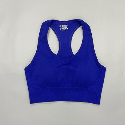 Seamless Sports Bra Set with Peach Hip Trousers – Super Stretch Long Sleeve Yoga Outfit S, M, L - Allen - Fitness