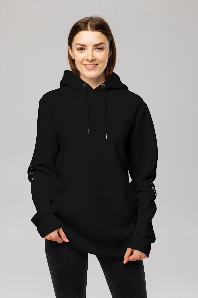 Stylish Streetwear Hoodie - Eco - Friendly 100% Organic Cotton with Unique Branding Details - Allen - Fitness