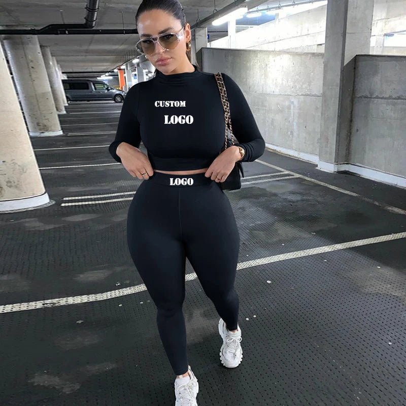 Two Piece Workout Set for Women - Long Sleeve Yoga Fitness Outfit for Comfortable Performance - Allen - Fitness