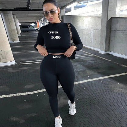 Two Piece Workout Set for Women - Long Sleeve Yoga Fitness Outfit for Comfortable Performance - Allen - Fitness