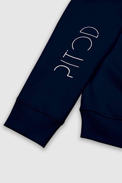 Unisex Navy Sweatshirt - Eco - Friendly Organic Cotton, Stylish Design with Pitod Logo - Allen - Fitness