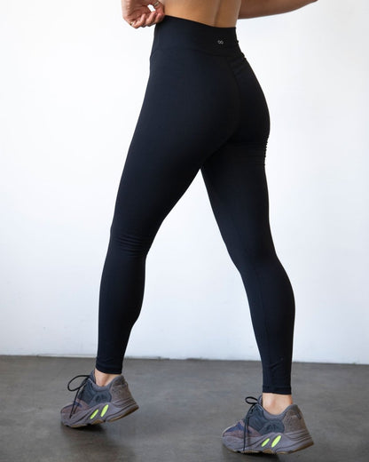 Vendetta 7/8 Breathable Workout Leggings with High - Waisted V Waistband - 26" Inseam - Allen - Fitness