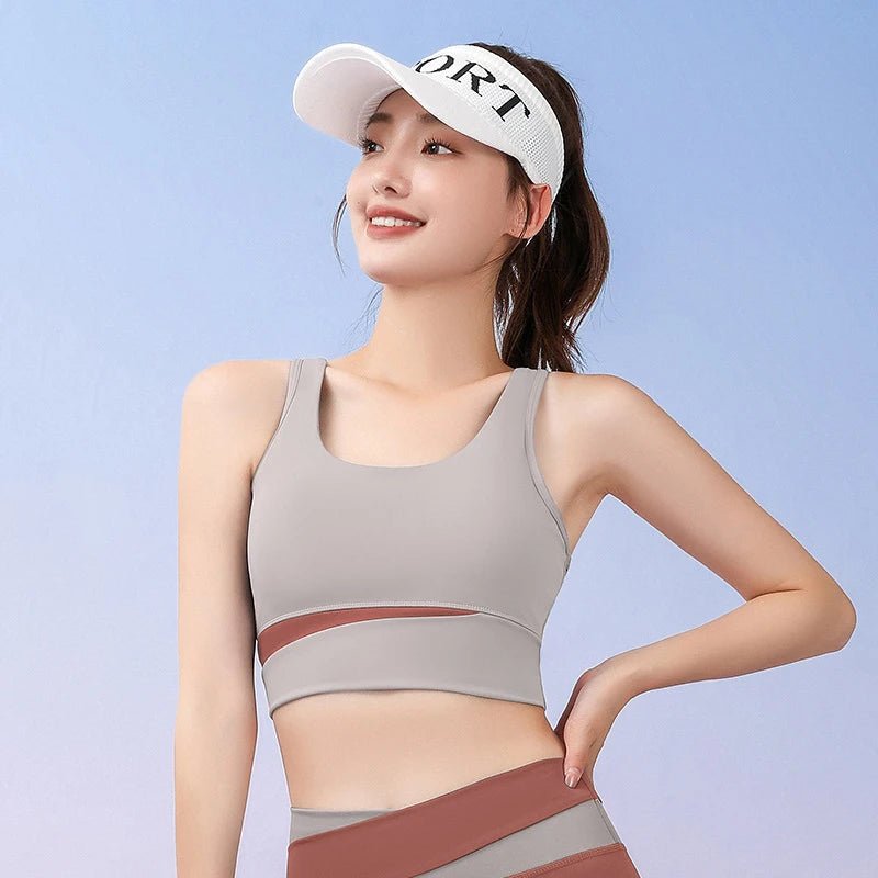 Women Gym High Waist Leggings and Bra Workout Clothes Seamless Fitness Yoga Set - Allen - Fitness