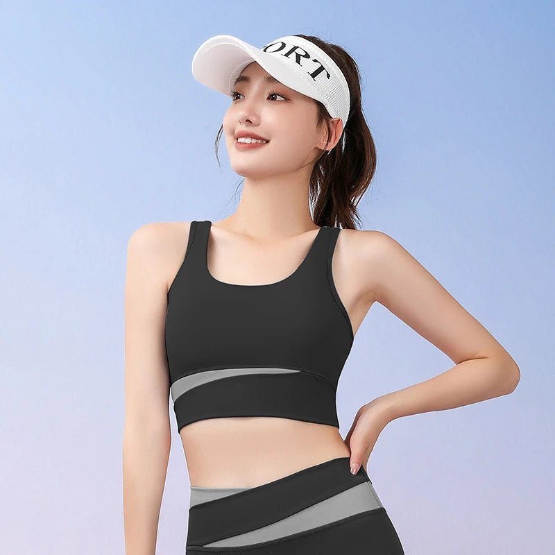 Women Gym High Waist Leggings and Bra Workout Clothes Seamless Fitness Yoga Set - Allen - Fitness