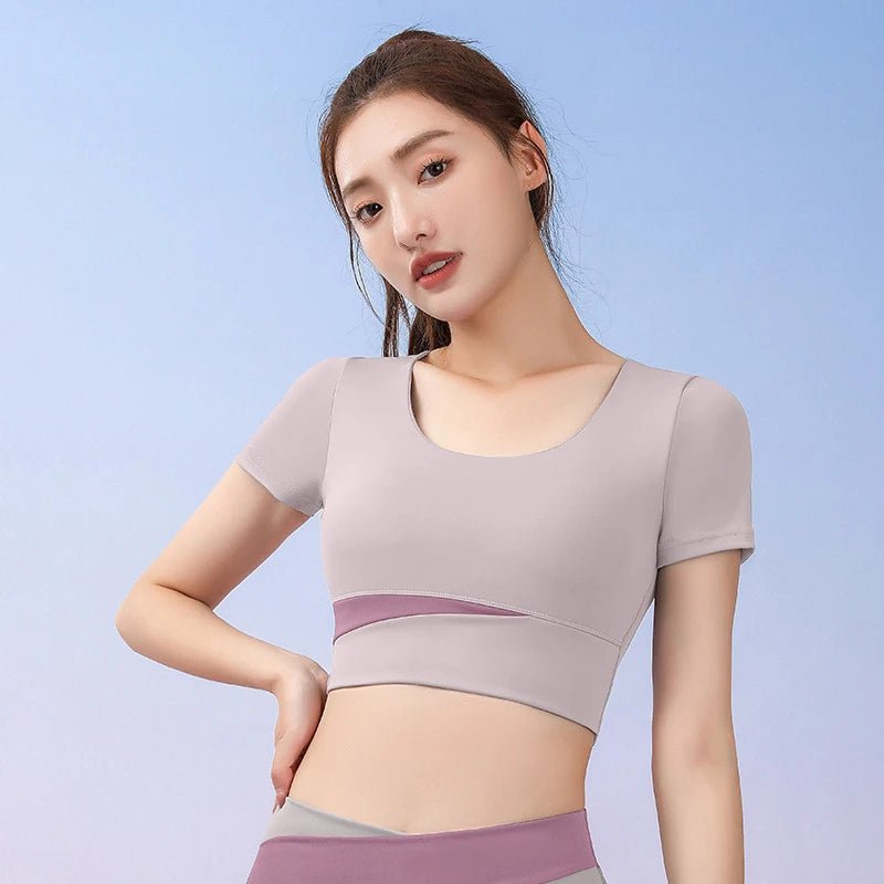 Women Gym High Waist Leggings and Bra Workout Clothes Seamless Fitness Yoga Set - Allen - Fitness