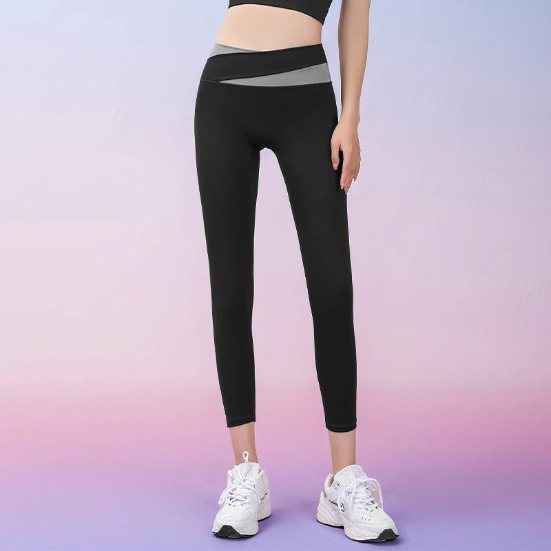 Women Gym High Waist Leggings and Bra Workout Clothes Seamless Fitness Yoga Set - Allen - Fitness