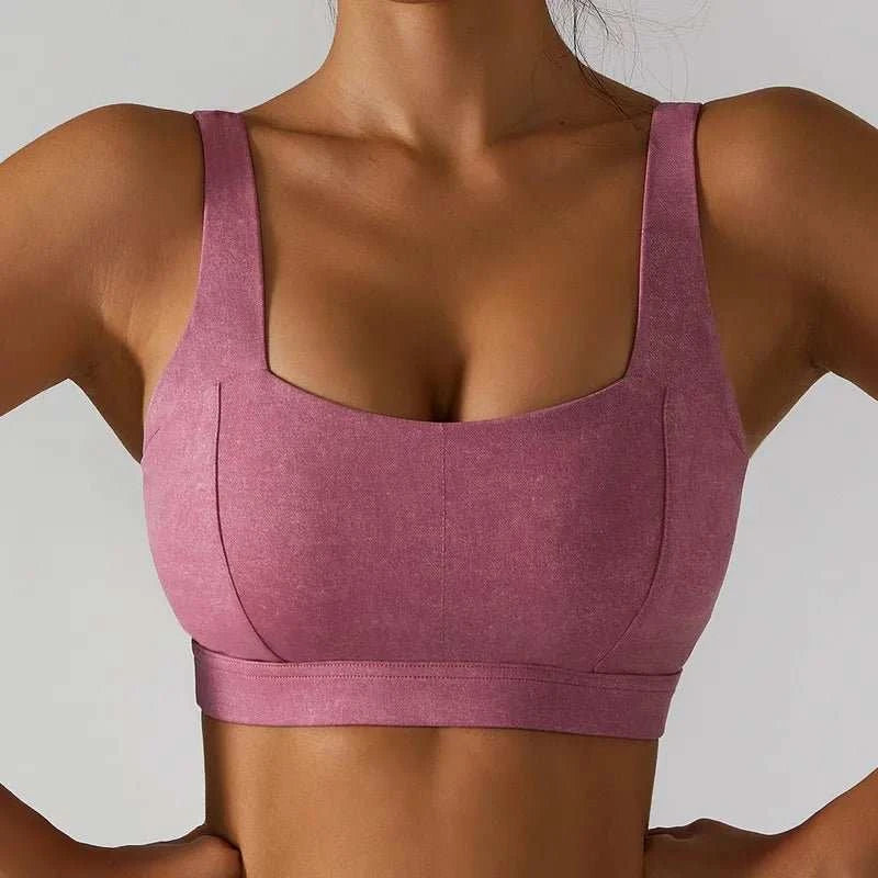 Women High Waist Legging Sports Bra Gym Wear Yoga Suit Tennis Wear Fitness Sets - Allen - Fitness