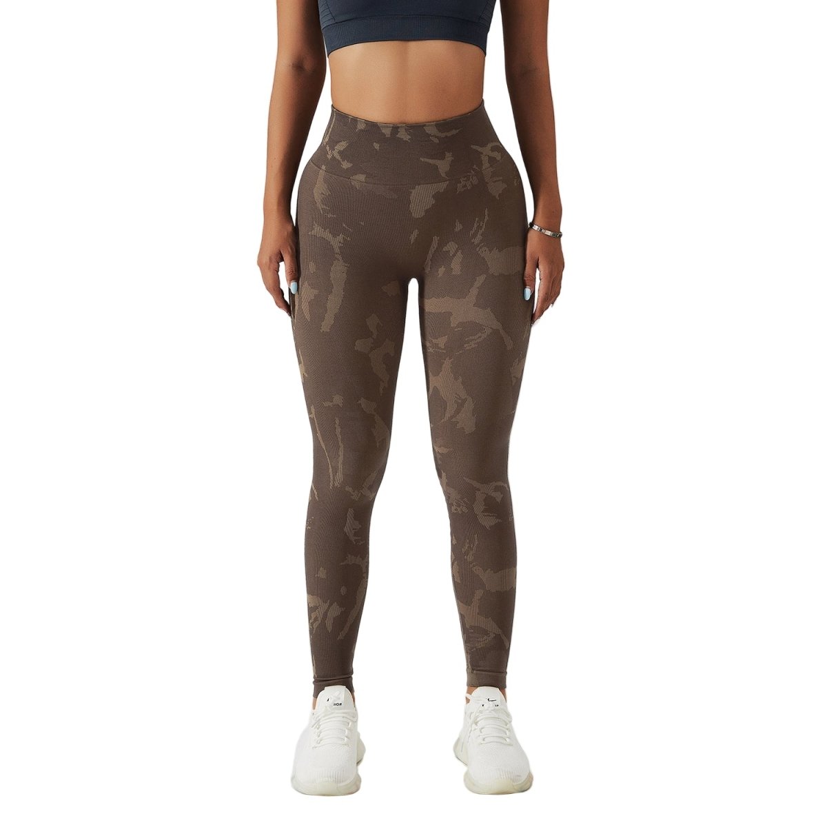 Women's Quick - Drying Leggings - Camouflage Peach Hip Raise Fitness Pants for Active Wear - Allen - Fitness