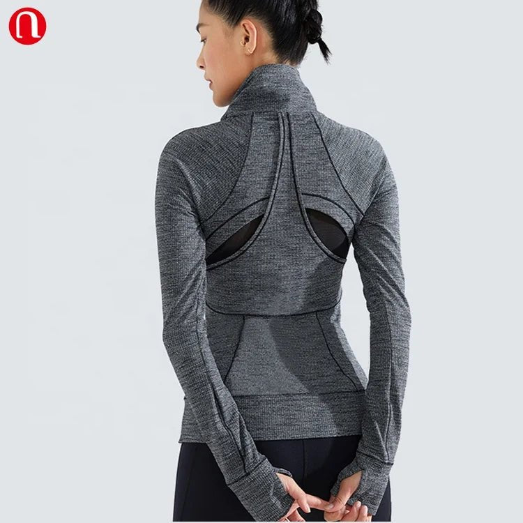 Women's Running Jackets - Long Sleeve Yoga Fitness Workout Jacket for Active Women - Allen - Fitness