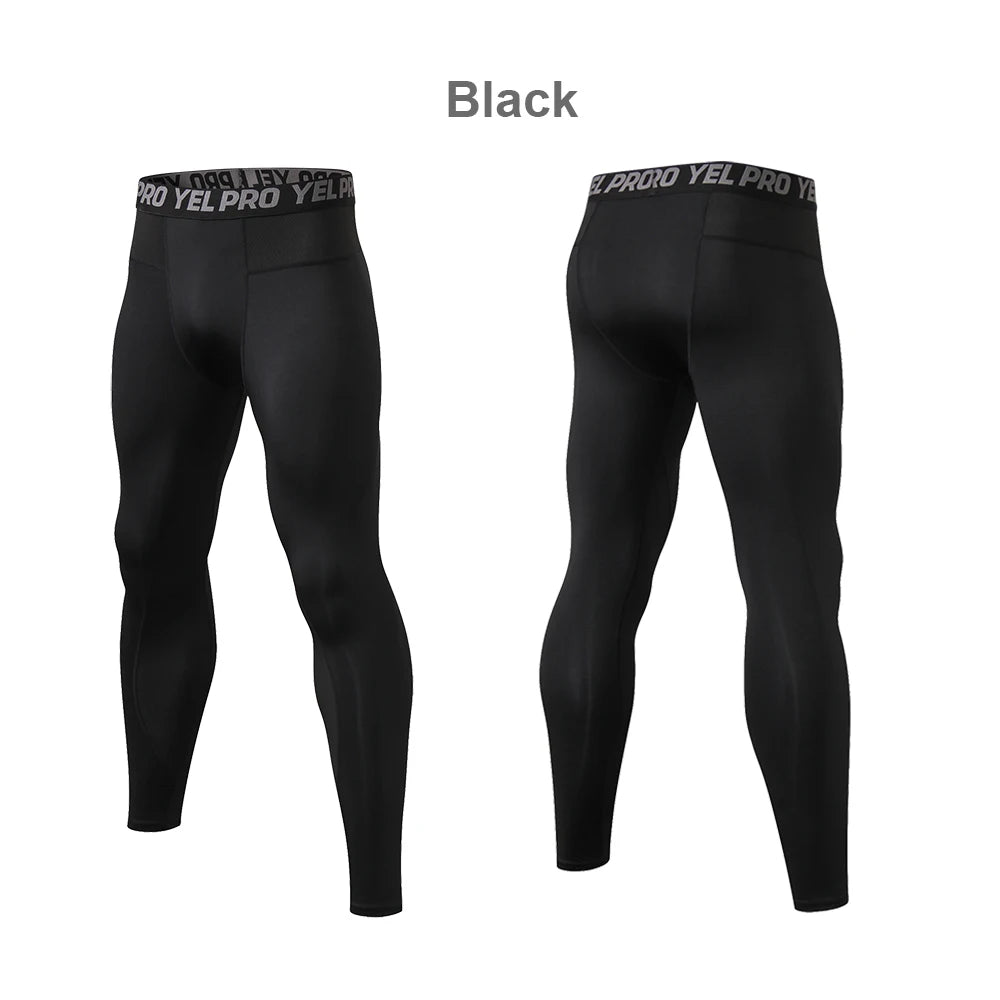 Yoga Leggings For Men - Quick Dry, Seamless Design, High Elasticity For Bike Riding And Gym - Allen - Fitness
